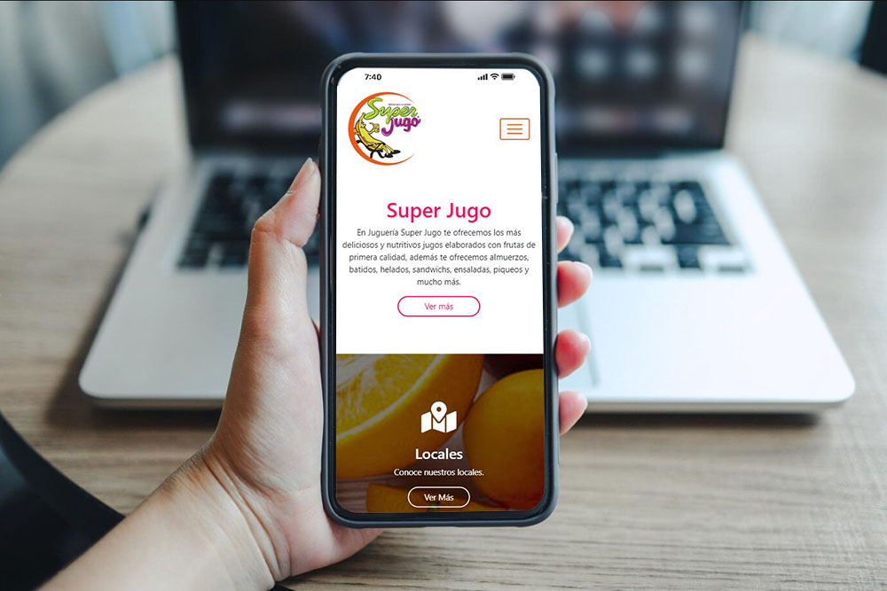 Página Web Super Jugo